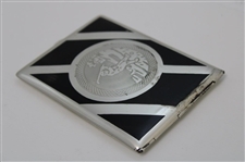 Vintage Sterling Silver Cigarette Case with Pre-Swing Left Hand Golfer - WGHoF Collection