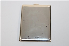 Vintage Sterling Silver Cigarette Case with Pre-Swing Left Hand Golfer - WGHoF Collection
