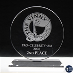 2006 The Vinny Pro-Celebrity-Am Invitational 2nd Place Glass Trophy - WGHoF Collection