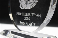 2006 The Vinny Pro-Celebrity-Am Invitational 2nd Place Glass Trophy - WGHoF Collection