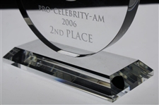 2006 The Vinny Pro-Celebrity-Am Invitational 2nd Place Glass Trophy - WGHoF Collection