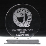 2006 The Vinny Pro-Celebrity-Am Invitational 2nd Place Glass Trophy - WGHoF Collection