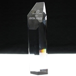 1987 Mazda LPGA Series Fifth Prize Glass Trophy - WGHoF Collection