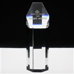 1987 Mazda LPGA Series Fifth Prize Glass Trophy - WGHoF Collection