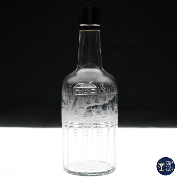 Circa 1900 Hawkes Sterling Thistle LCT Glass Bottle - WGHoF Collection