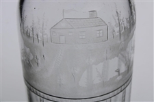 Circa 1900 Hawkes Sterling Thistle 'LCT' Glass Bottle - WGHoF Collection