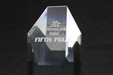 1988 Mazda LPGA Series Fifth Prize Glass Trophy - WGHoF Collection