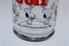 Pair of 1958 Peanuts Snoopy Golfing Themed 'GOLF' Drinking Glasses - WGHoF Collection