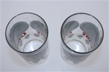 Pair of 1958 Peanuts Snoopy Golfing Themed 'GOLF' Drinking Glasses - WGHoF Collection