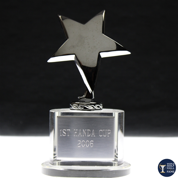 2006 First Handa Cup Star on Base Trophy Gift - WGHoF Collection