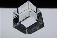 Undated State Farm Classic Glass Cube Paperweight - WGHoF Collection