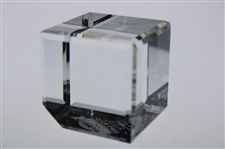 Undated State Farm Classic Glass Cube Paperweight - WGHoF Collection
