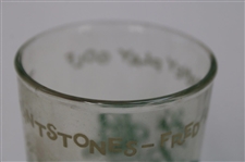 1962 The Flinstones Fred & Barney Golf Drinking Glass - WGHoF Collection