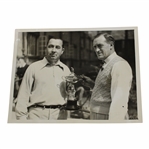 1935 Ryder Cup Team Captains Walter Hagen & Whitcombe Original Type 1 Photograph Ridgewood C.C.