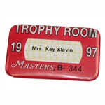 1997 Masters Tournament Trophy Room Badge #B-344 - Tiger Woods Win