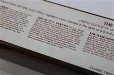 Classic Craftsman Ltd. Ed. 'History Of The Golf Ball' Display - From The Feathery – Modern Ball