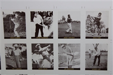 Famous Golfers of The 40’s & 50’s Twenty-Five (25) Card Uncut Sheet