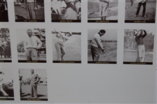 Famous Golfers of The 40’s & 50’s Twenty-Five (25) Card Uncut Sheet