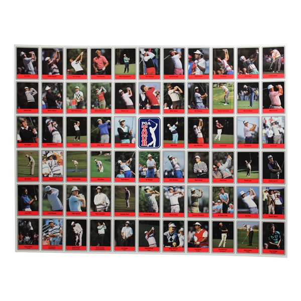 1990 Pga Tour 66 Card Set, Uncut Sheet