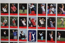1990 Pga Tour 66 Card Set, Uncut Sheet