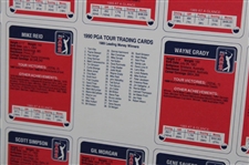 1990 Pga Tour 66 Card Set, Uncut Sheet