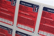 1990 Pga Tour 66 Card Set, Uncut Sheet