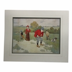 Victor Venner (1869 – 1913) English Artist, Illustrator – Colorful Original Print Titled “The Lucky Dog” 