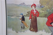 Victor Venner (1869 – 1913) English Artist, Illustrator – Colorful Original Print Titled “The Lucky Dog” 
