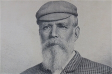 1900's Framed Matted Photo Engraving Of Old Tom Morris