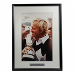Jack Nicklaus Signed Framed Double Matted Claret Jug Photo JSA ALOA