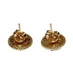 Masters Tournament Mother of Pearl Stud Map Earrings in Box