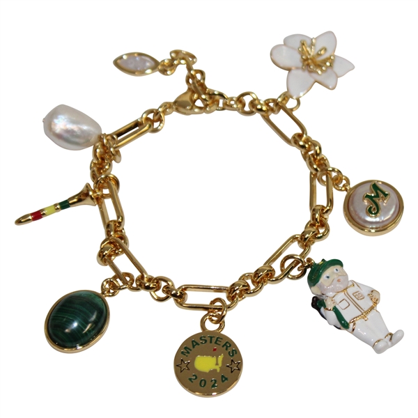 Masters Tournament Charm Bracelet by Mignonne Gavigan in Original Bag/Box