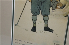 John Hassall (1868-1948) Chromolithograph - Wood Framed Double Matted