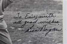 Ben Hogan Signed B&W Photo At The Top Of His Swing JSA ALOA