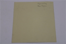 Ben Hogan Signed B&W Photo At The Top Of His Swing JSA ALOA