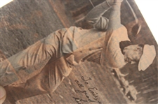 Ben Hogan Signed B&W Photo At The Top Of His Swing JSA ALOA