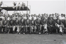 B&W Photo of Ten (10) Masters Champions w/ 1956 Image