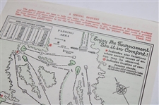 1959 Masters Sunday Pairing Sheet - Jack Nicklaus Masters Tournament Debut