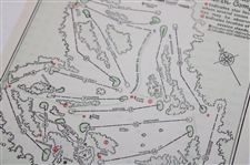 1959 Masters Sunday Pairing Sheet - Jack Nicklaus Masters Tournament Debut