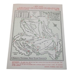 1959 Masters Sunday Pairing Sheet - Jack Nicklaus Masters Tournament Debut