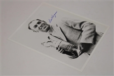 Ben Hogan Signed B&W Photo of Ben Hogan Holding The Claret Jug