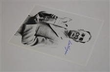 Ben Hogan Signed B&W Photo of Ben Hogan Holding The Claret Jug