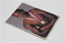 Michael Jordan Signed 1984 Magazine Page Of Jordan Wearing His Gold Medal JSA ALOA
