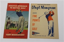 The Positive Approach To Better Golf' & 'Find Points Of Golf' Golf Pamphlets