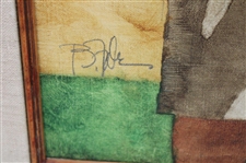 Original Painting of Babe Zaharias by Bart Forbes Used for 1992 Mueller Golf's Greatest Card - Framed