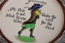 Vintage Royal Doulton 'Proverbs' Ceramic Plate