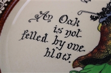 Vintage Royal Doulton 'Proverbs' Ceramic Plate