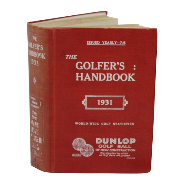 1931 The Golfers World-Wide Golf Statistics Handbook