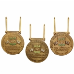 1974, 1977 & 1984 Western Golf Assoc. Pro-Am Badges/Clips - Tom Watson Winner