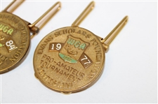 1974, 1977 & 1984 Western Golf Assoc. Pro-Am Badges/Clips - Tom Watson Winner